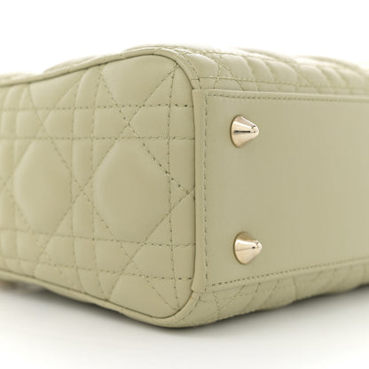 Christian Dior Lambskin Cannage Small My ABCDior Lady Dior Peyote Green 9 of 11