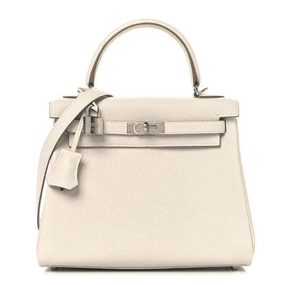 Hermes Togo Kelly Retourne 25 Gris Pale 1 of 15