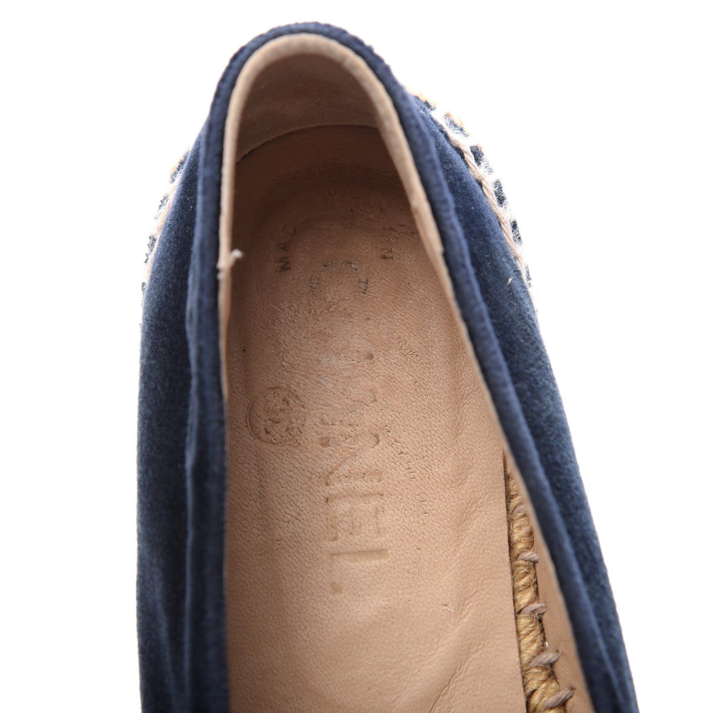 Velvet CC Espadrilles 37 Dark Navy Black