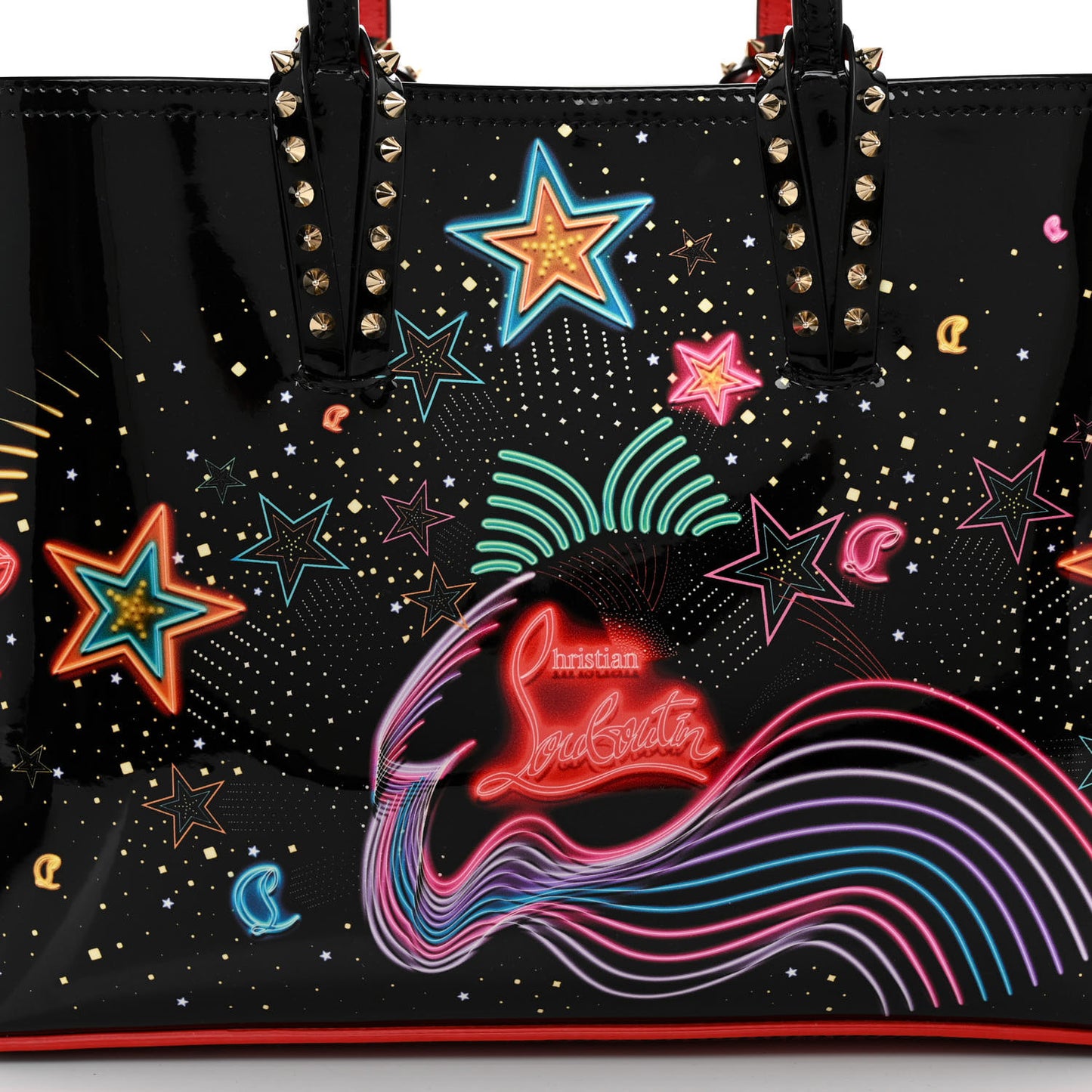 Patent Calfskin Small Starlight Cabata Tote Multicolor