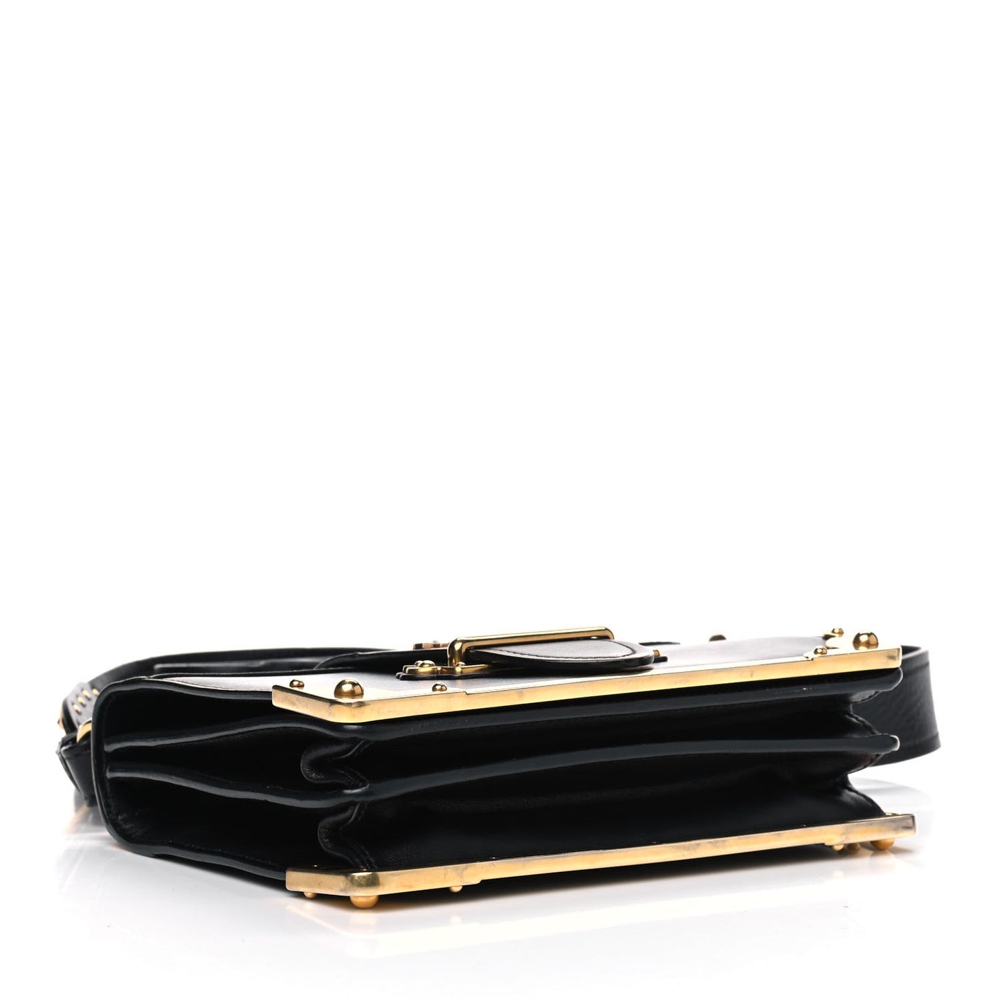 City Calfskin Saffiano Cahier Bag Black