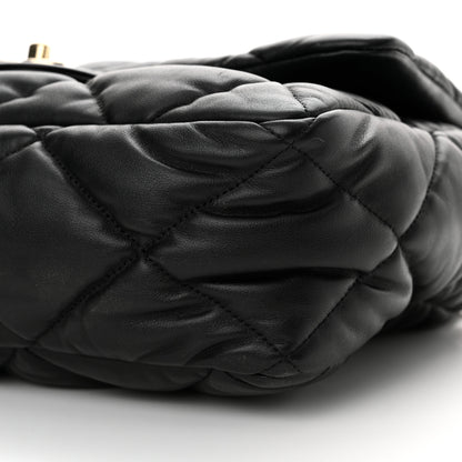 Chanel Calfskin Quilted Large Bubbly Flap Black 10 of 13