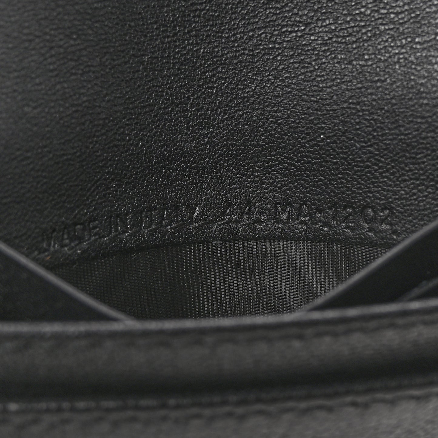 Goatskin Saddle Card Holder Black