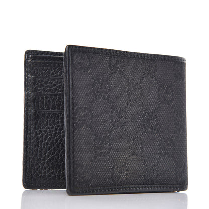 Gucci Monogram Mens Bi-Fold Wallet Black 3 of 9