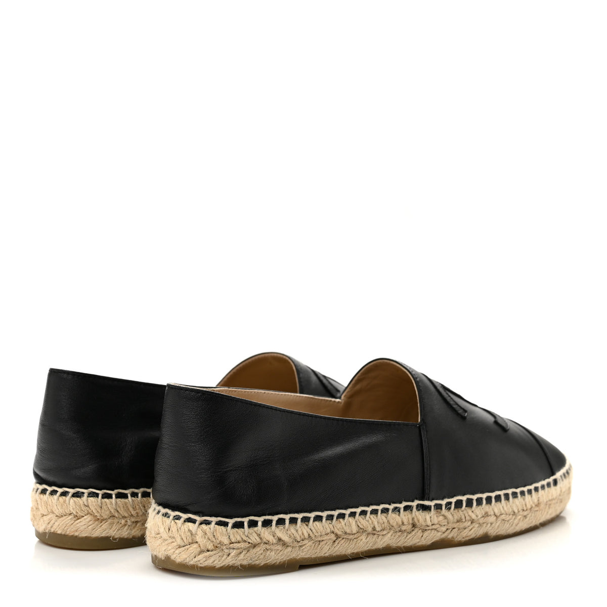 Chanel Lambskin CC Espadrilles 41 Black 5 of 11
