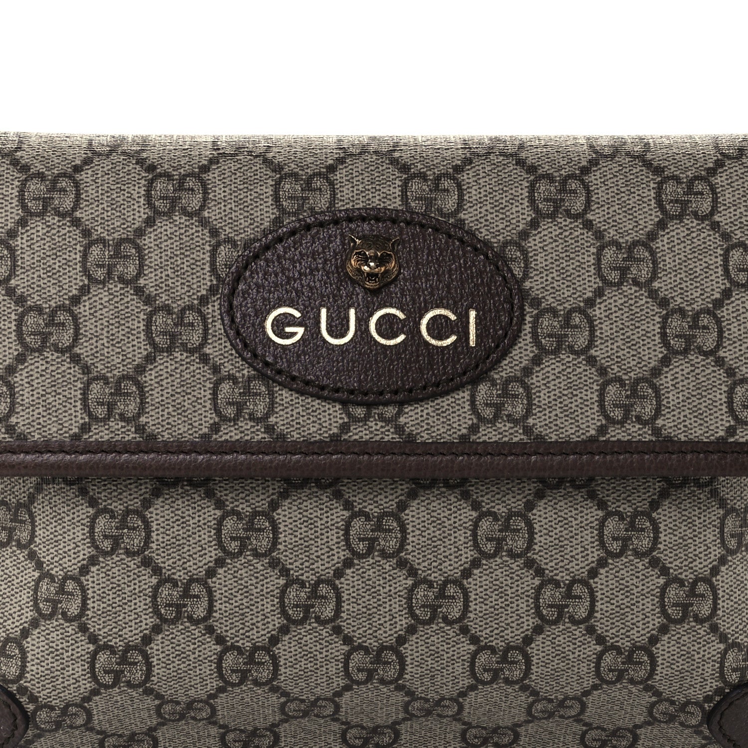 Gucci GG Supreme Monogram Neo Vintage Web Belt Bag Brown 9 of 12