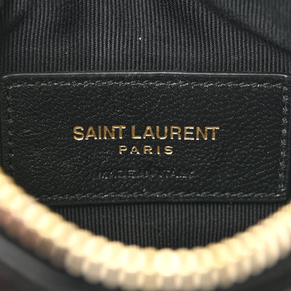 Saint Laurent Calfskin Matelasse Monogram Key Pouch Black 7 of 10
