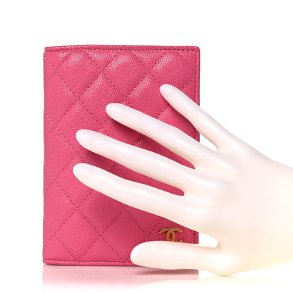 Chanel Caviar Quilted Passport Holder Pink 2 of 9