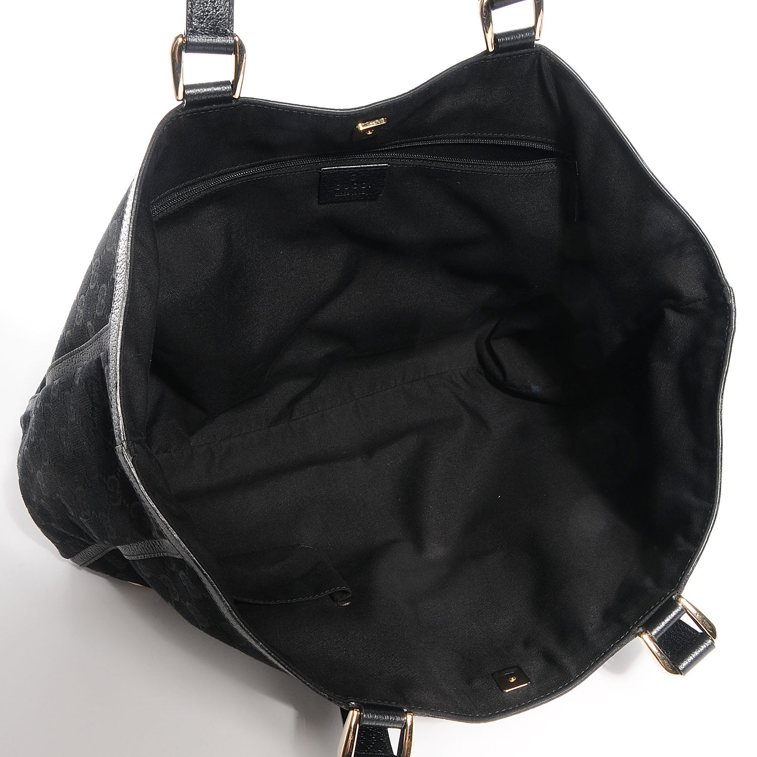 Gucci Monogram Large Abbey Tote Black 5 of 7