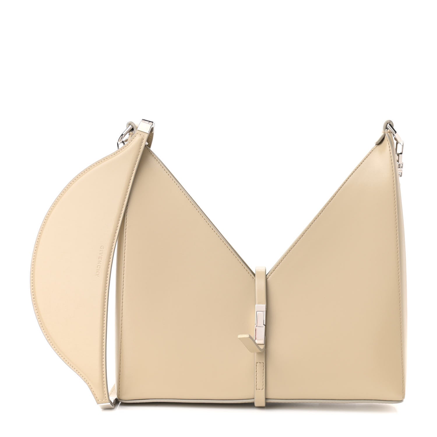 Givenchy Box Calfskin Small Cut Out Shoulder Bag Beige 1 of 11