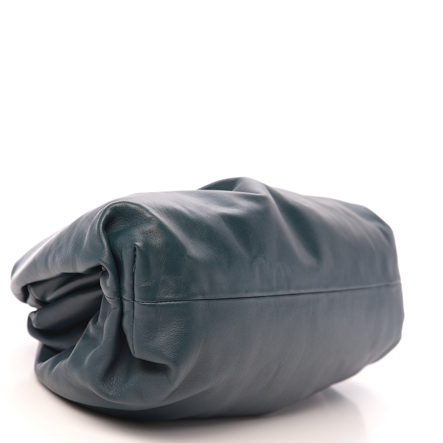 Bottega Veneta Smooth Butter Calf The Pouch Oversized Clutch Deep Blue 3 of 9