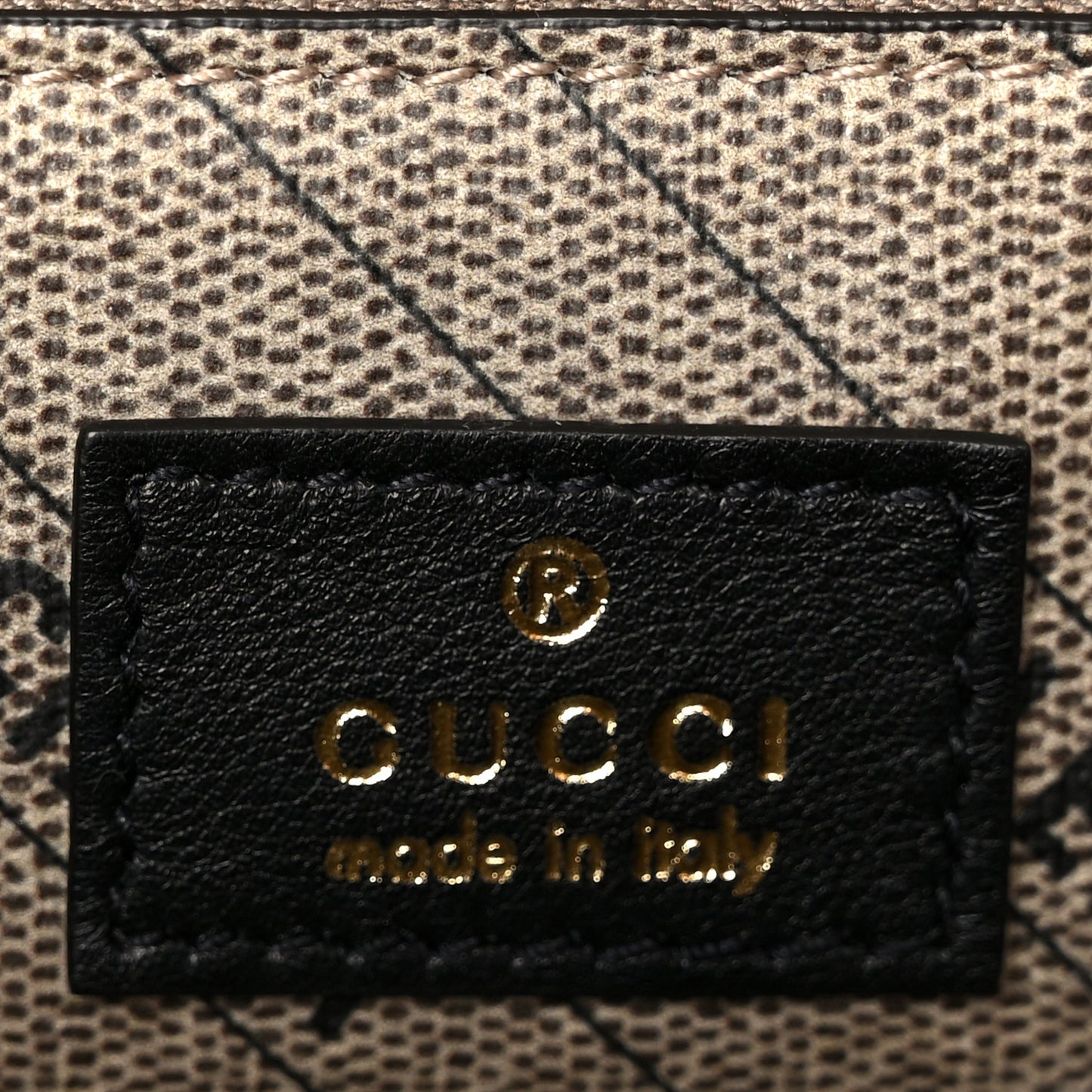 X GUCCI GG Supreme Monogram Medium Hourglass Top Handle Bag Beige Ebony
