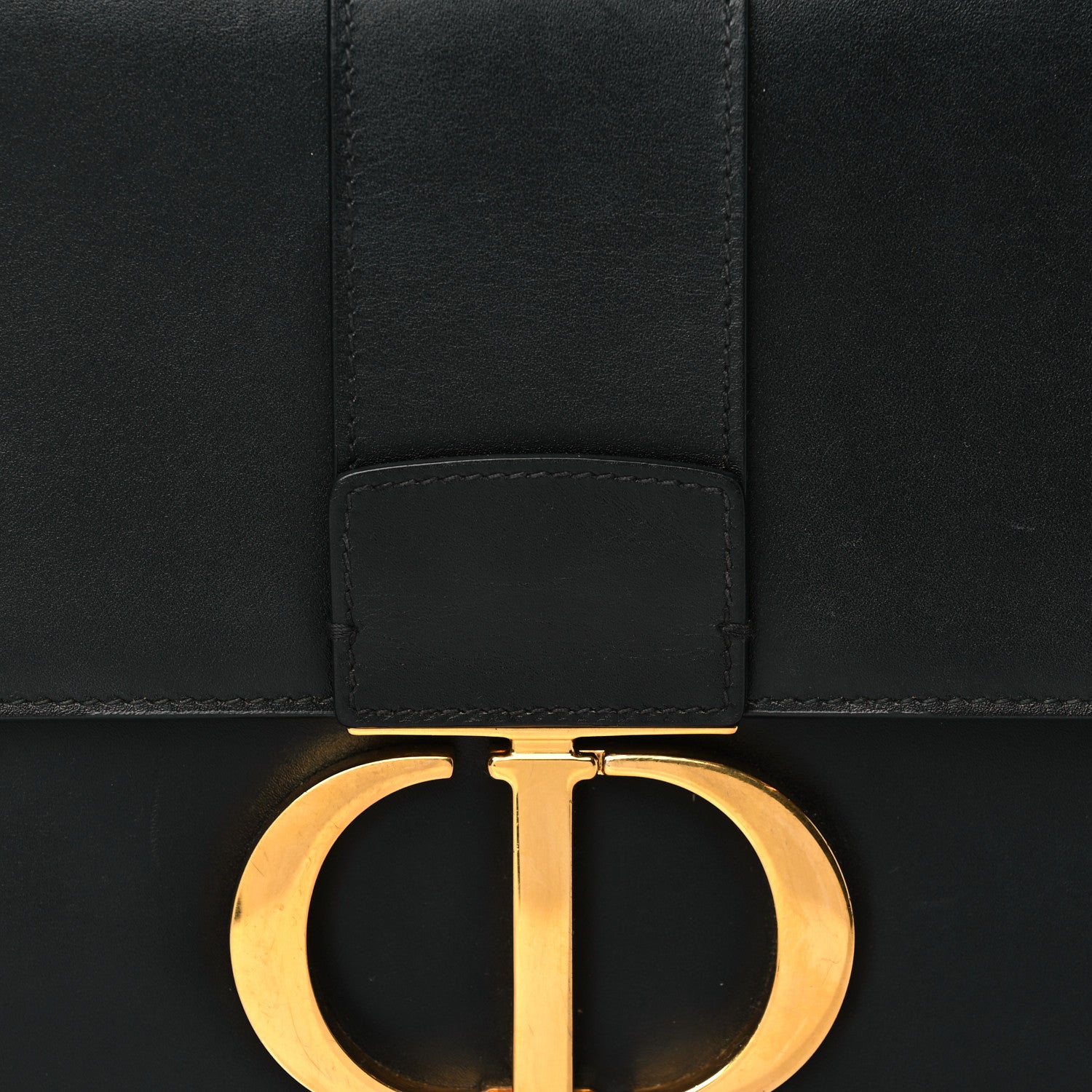 Christian Dior Smooth Calfskin 30 Montaigne Flap Bag Black 6 of 8