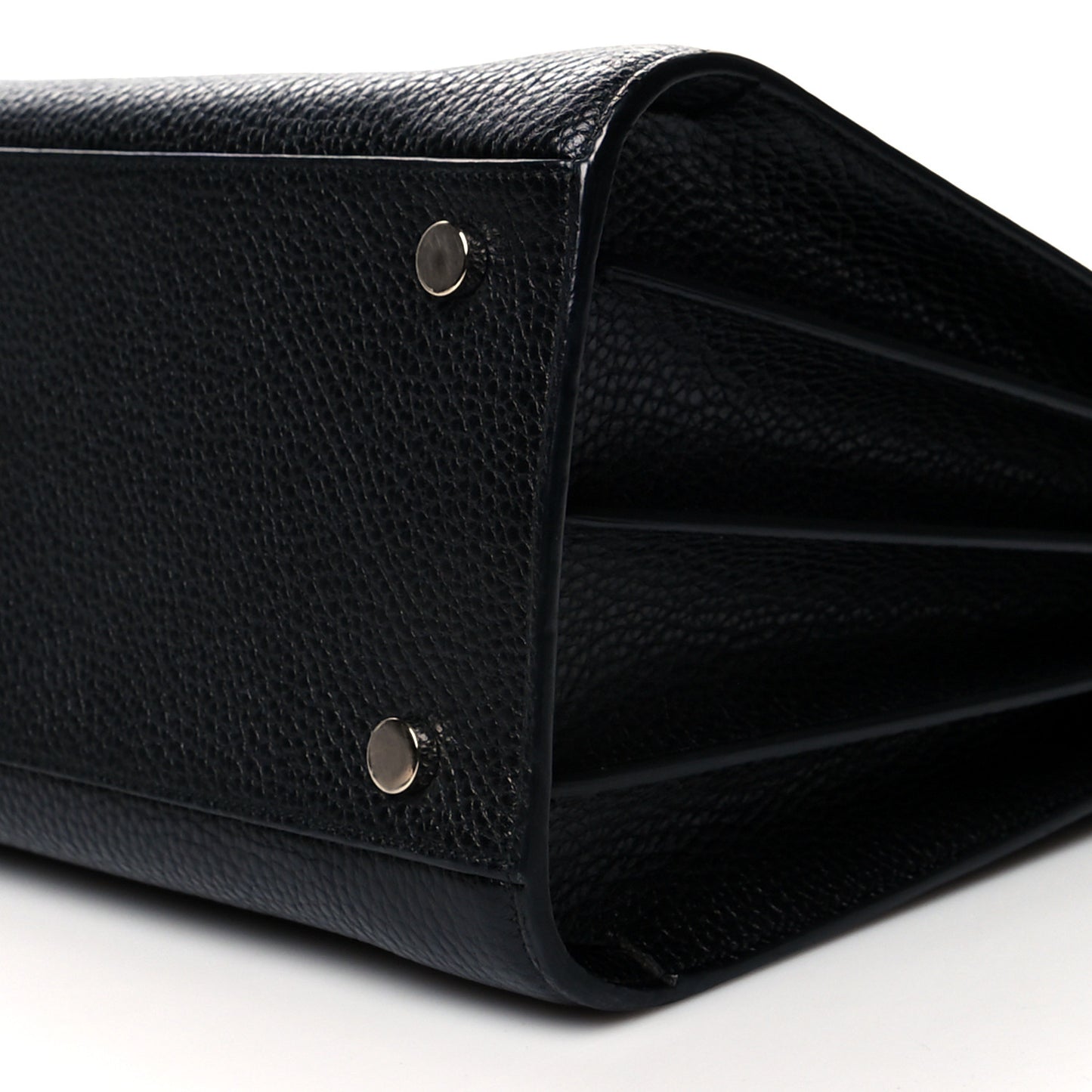 Grained Calfskin Small Sac De Jour Black