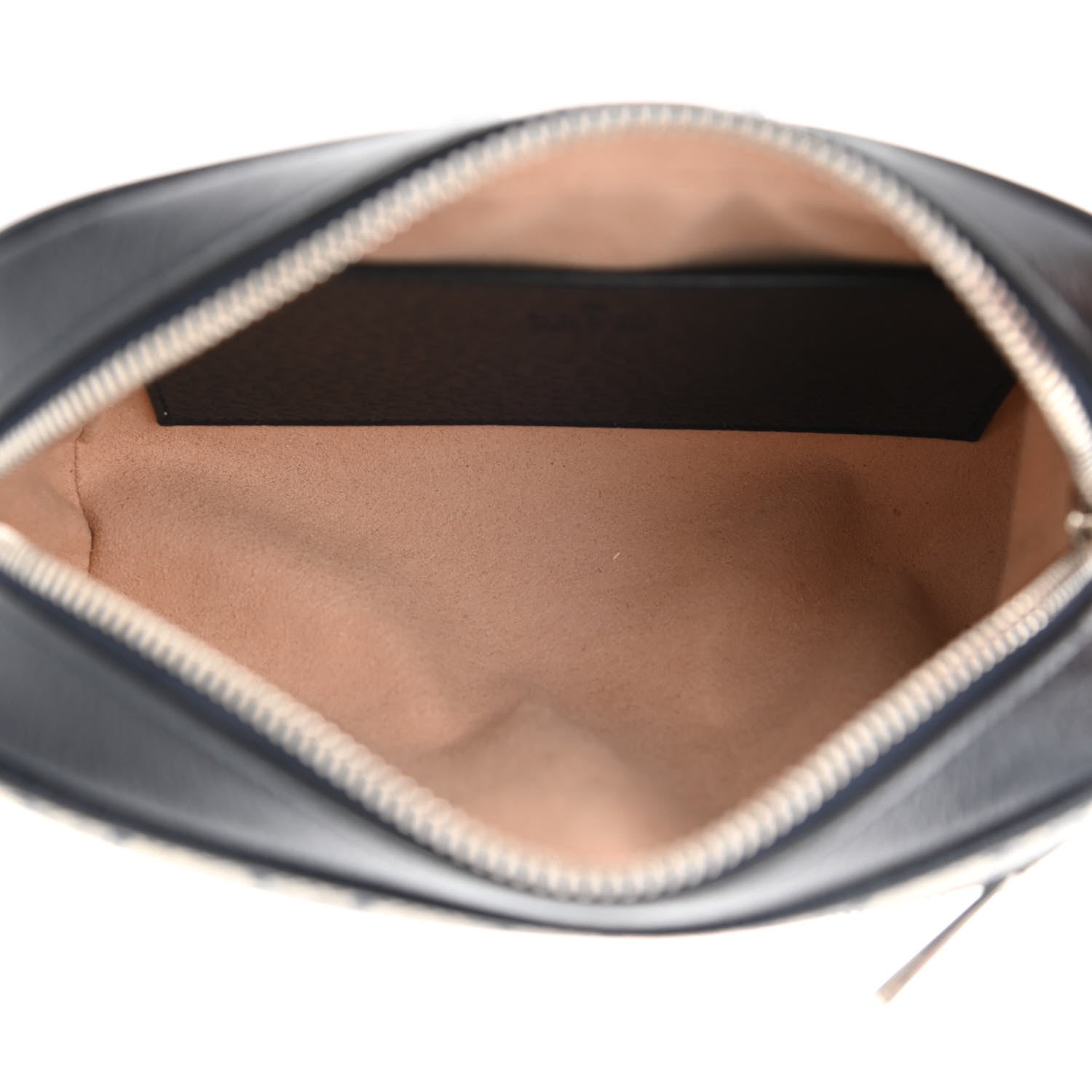 Gucci GG Supreme Monogram Textured Dollar Calfskin Web Mini Ophidia Shoulder Bag Beige Blue 5 of 8