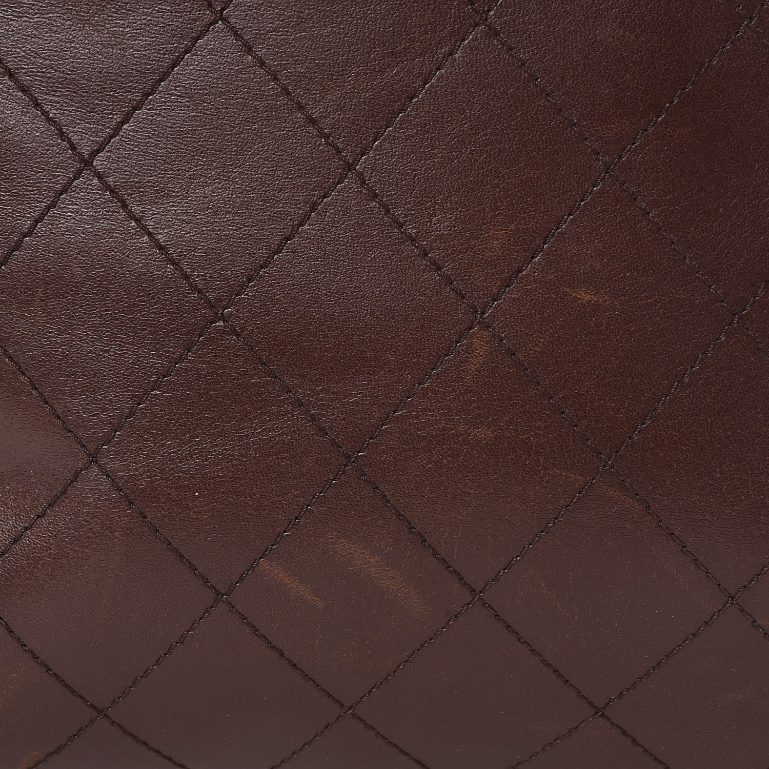 Chanel CHANE Lambskin Stitched Shoulder Bag Brown 13 of 16