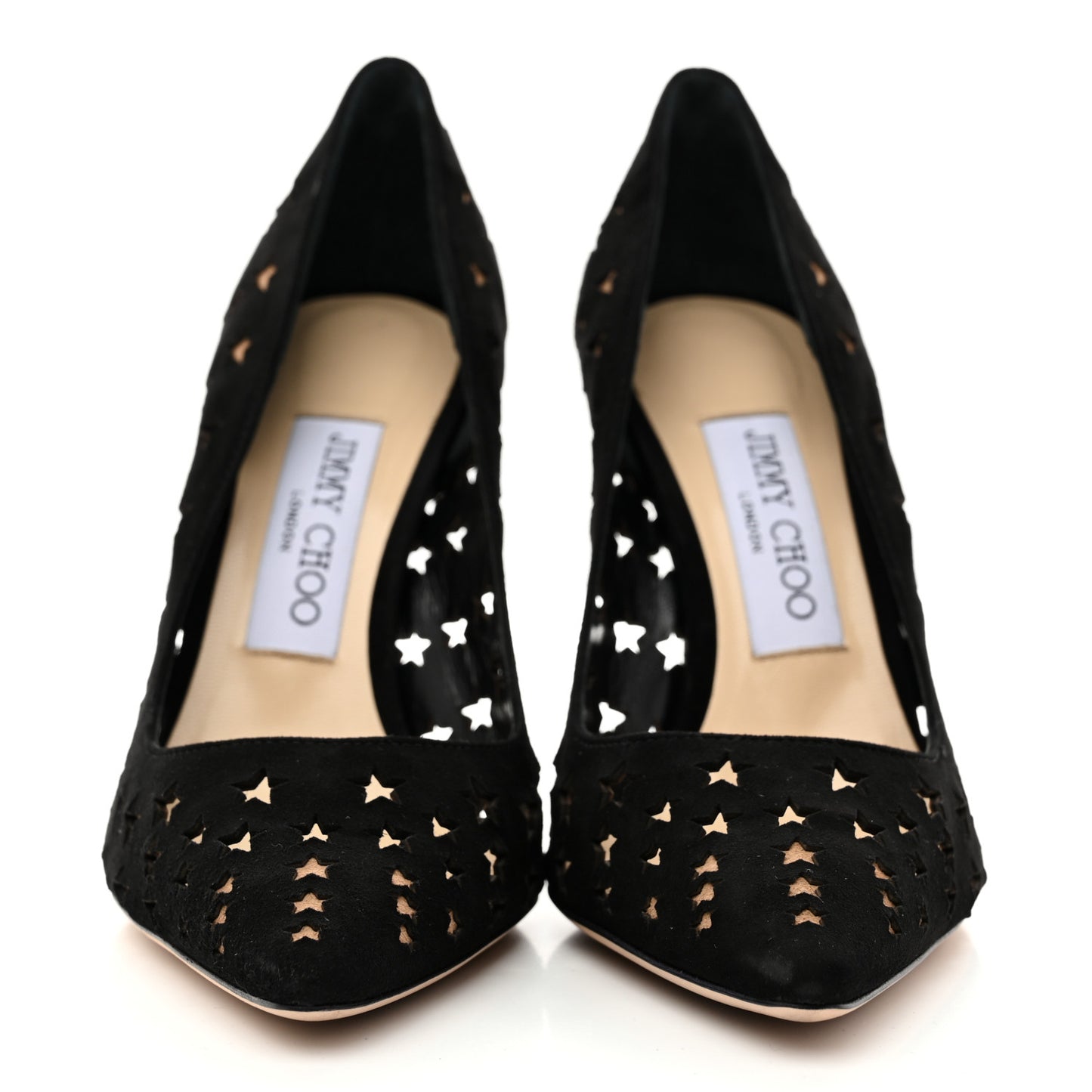 Suede Perforated Romy 100 Pumps 36 Black