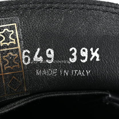 Prada Spazzolato Rois Triangle Monolith 55mm Loafers 39.5 Black Argento 9 of 12