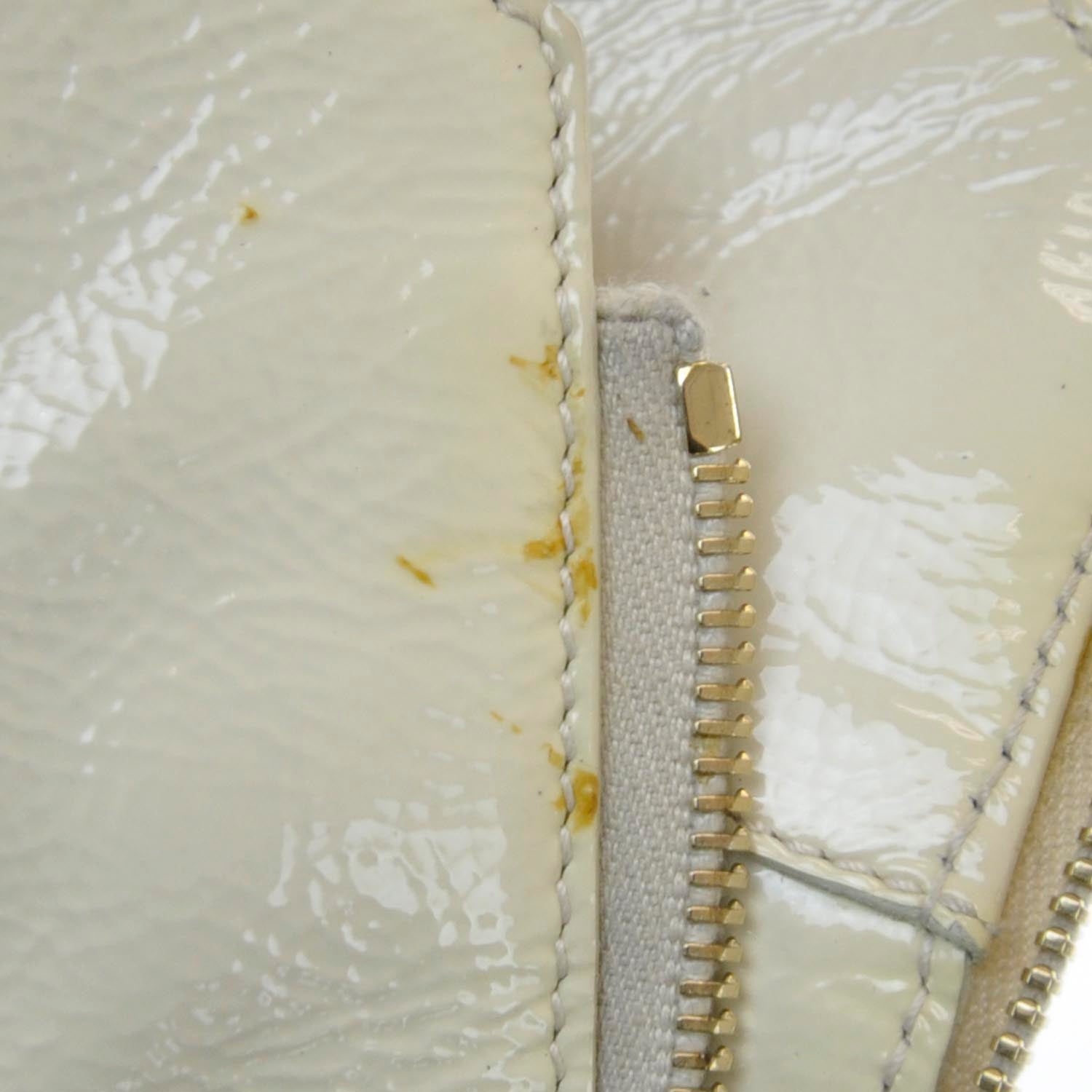 Saint Laurent Patent Tribute Tote Ivory 13 of 14