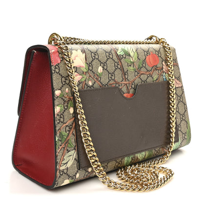 Gucci GG Supreme Monogram Tian Medium Padlock Shoulder Bag Beige Multicolor New Acero 3 of 10