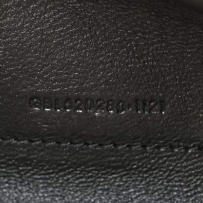 Saint Laurent Grain De Poudre Mixed Matelasse Triquilt Monogram Chain Wallet Dark Beige 8 of 14