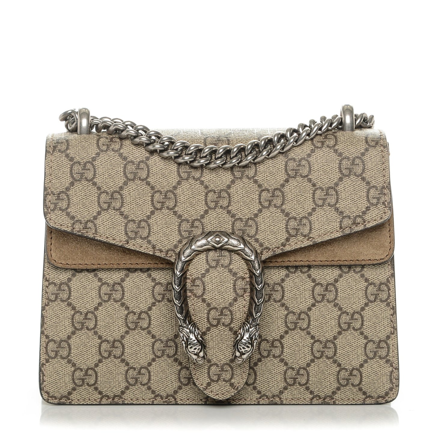 GG Supreme Monogram Mini Dionysus Shoulder Bag Taupe