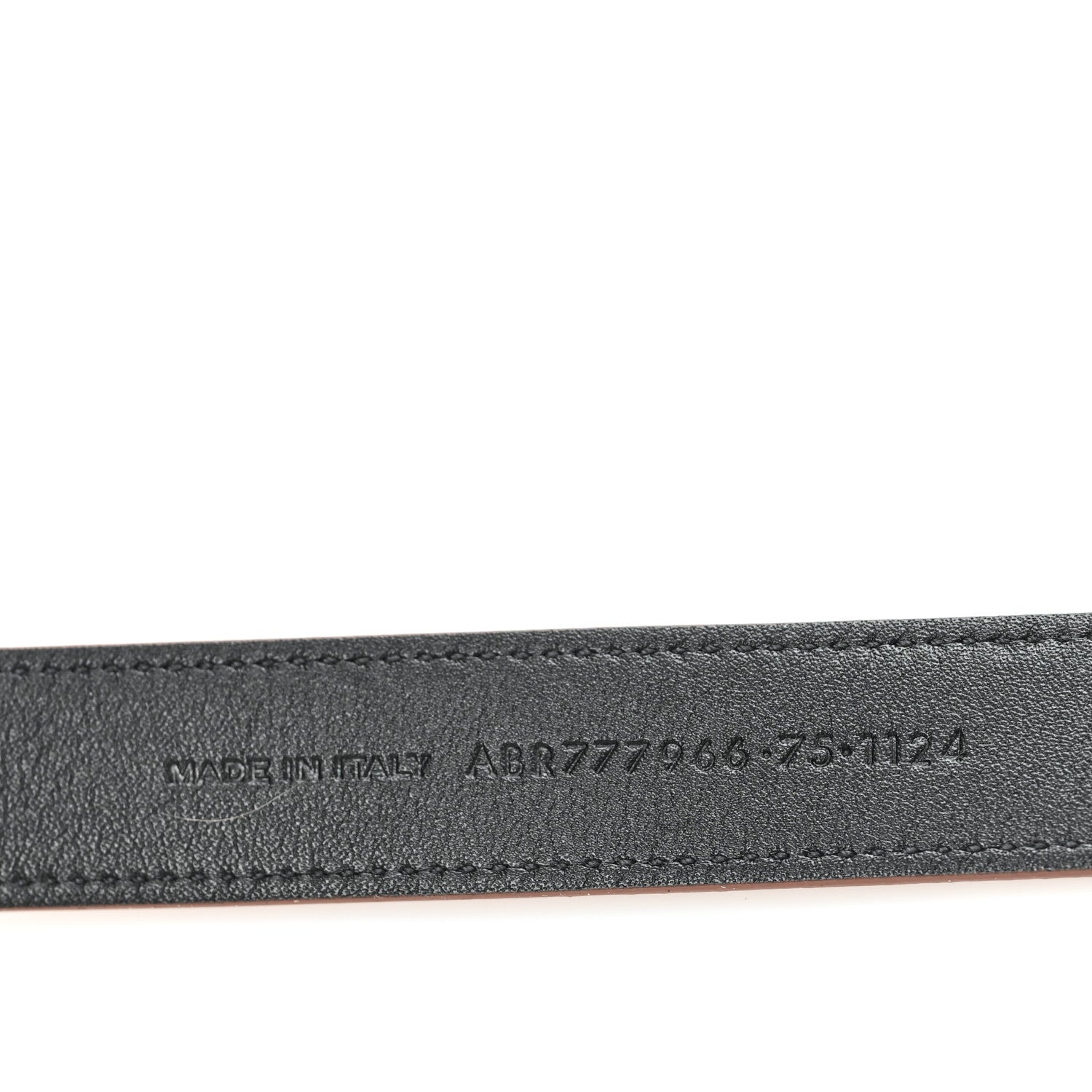 Saint Laurent Grained Lambskin La 66 Thin Belt 75 30 Wet Clay 4 of 5
