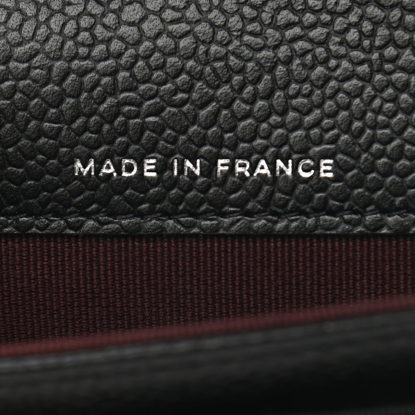 Caviar Quilted Flap Card Holder Wallet Black