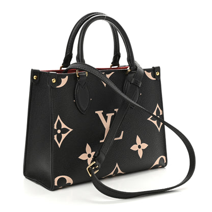 Louis Vuitton Empreinte Monogram Giant Onthego PM Black Beige 3 of 10