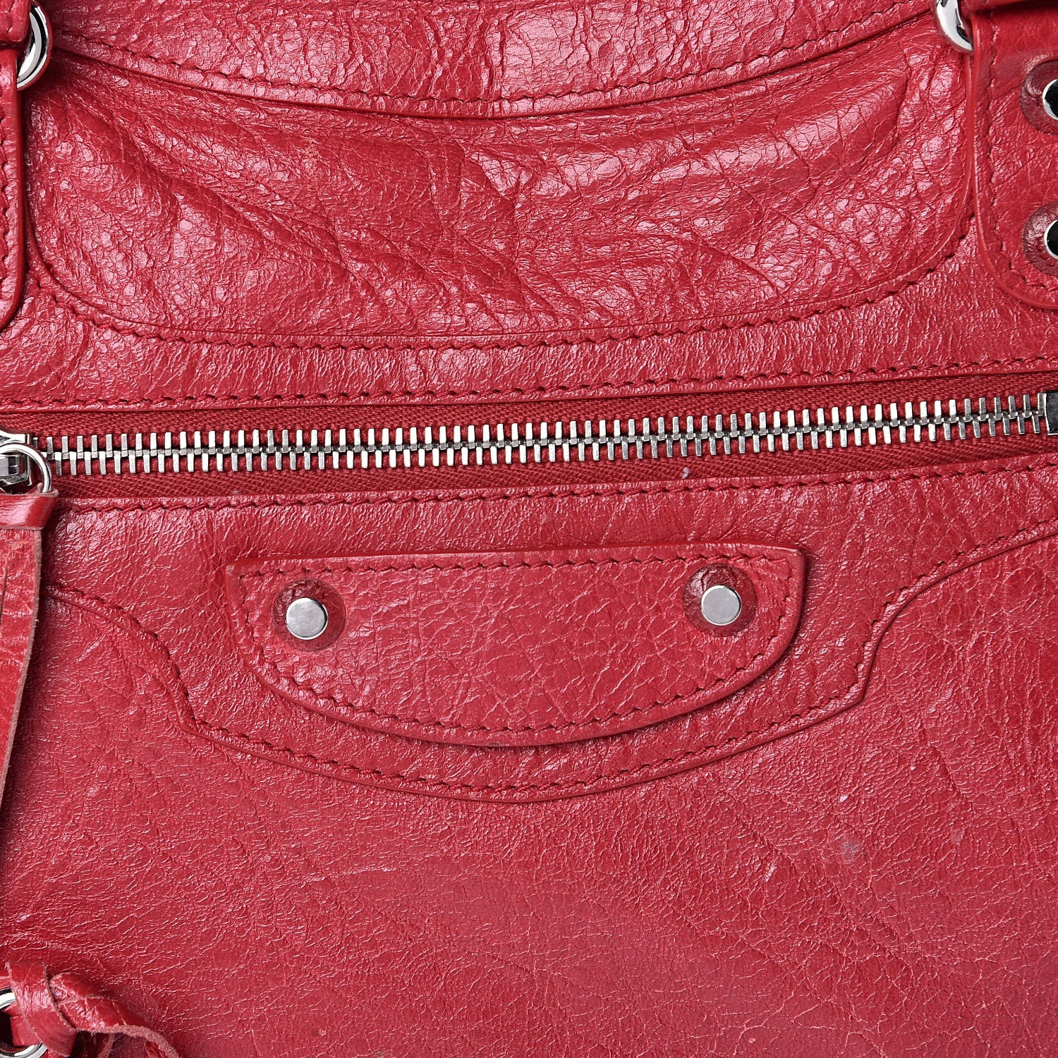 Balenciaga Agneau Classic Silver Hardware City Rouge Sapphire 12 of 12