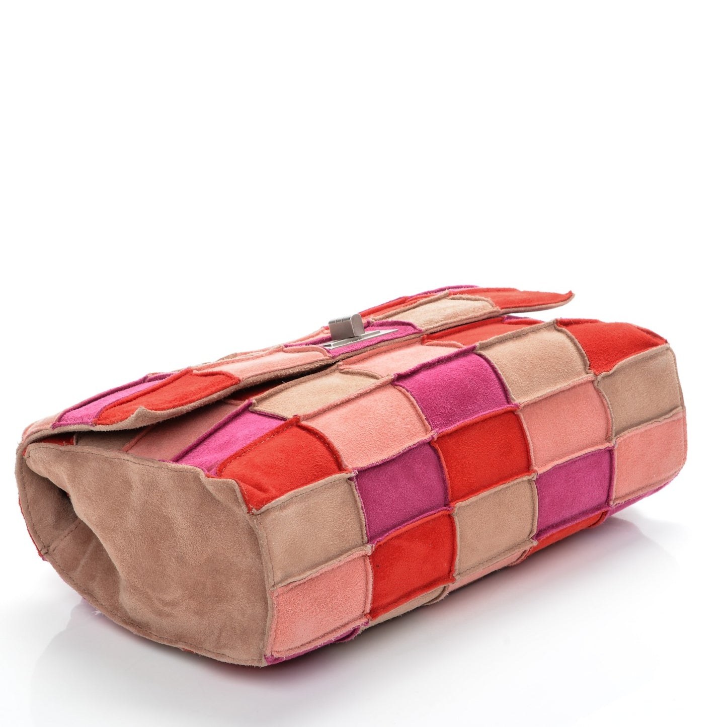 Suede Patchwork Medium Mademoiselle Flap Multicolor