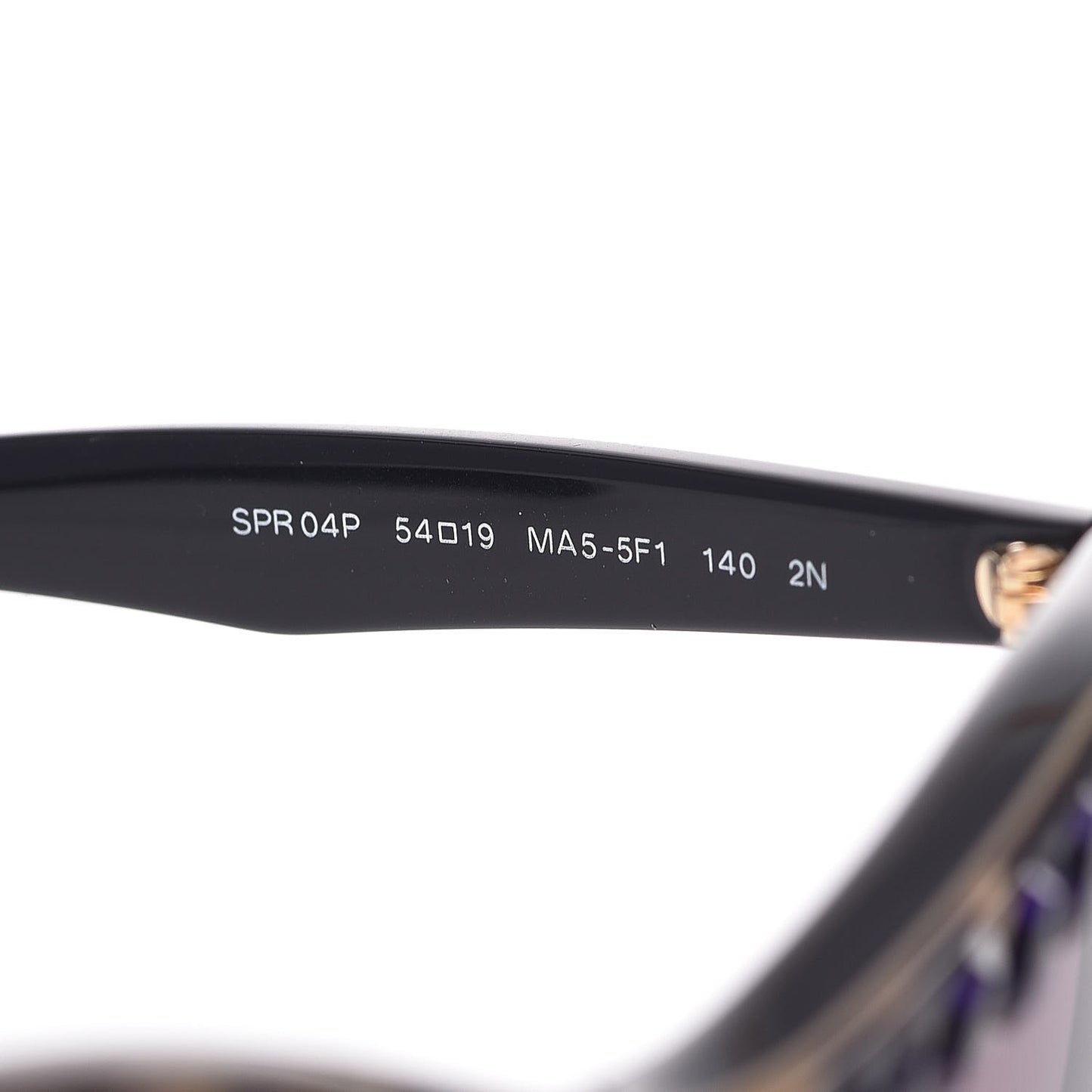 Crystal Cat Eye Sunglasses SPR 04P Black Havana