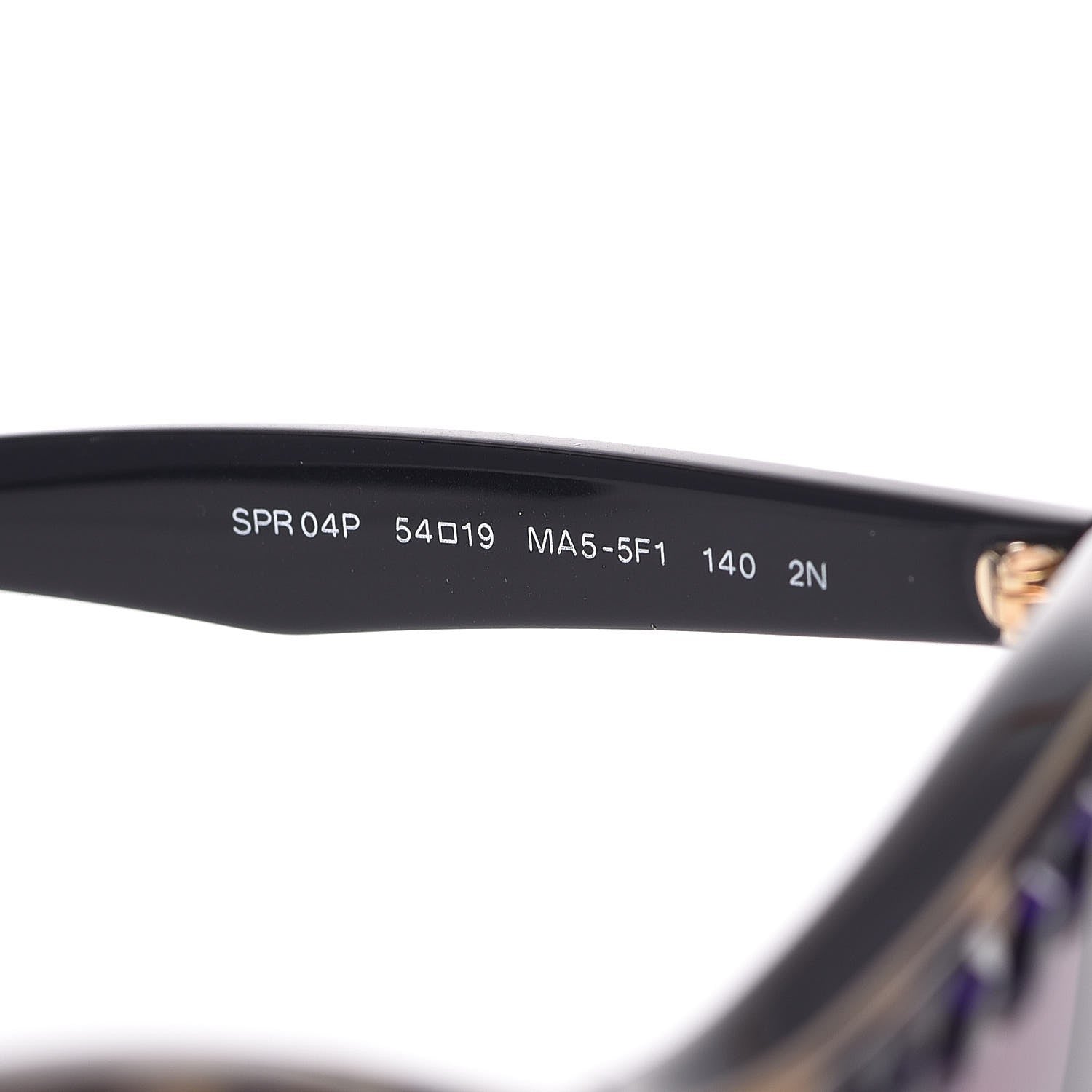 Prada Crystal Cat Eye Sunglasses SPR 04P Black Havana 5 of 8