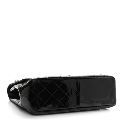 Chanel Patent Quilted Jumbo Single Flap Black 4 of 12