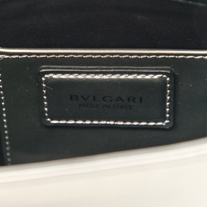Bulgari Metallic Calfskin Small Serpenti Forever Snake Strap Crossbody Bag Silver 5 of 8
