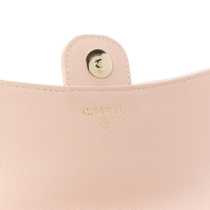 Chanel Caviar Quilted Flap Phone Holder With Chain Light Pink 7 of 13