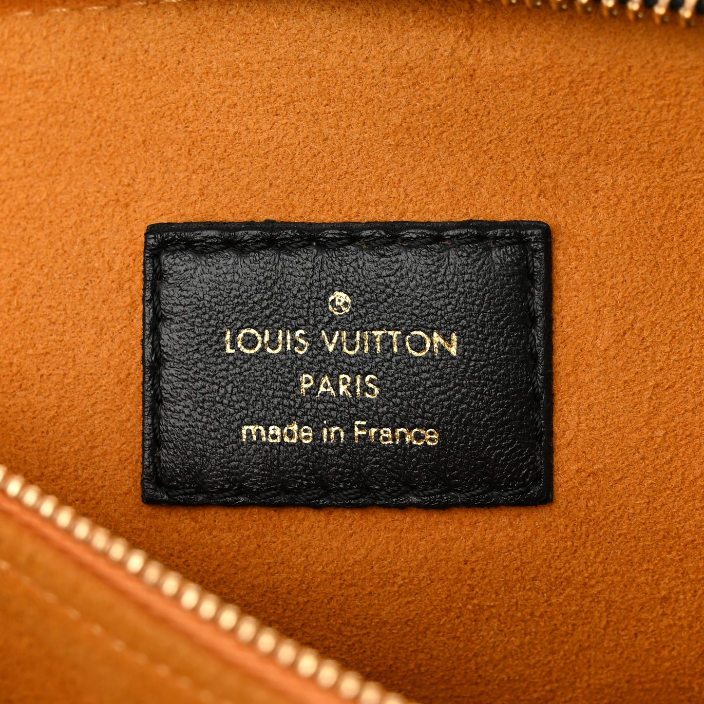 Lambskin Embossed Monogram Coussin MM Black