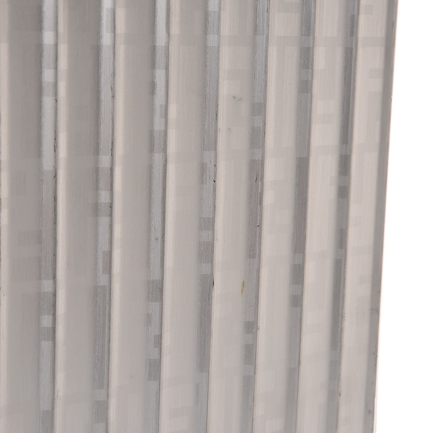 X RIMOWA Aluminum FF Print Roll Away Carry On Luggage Silver