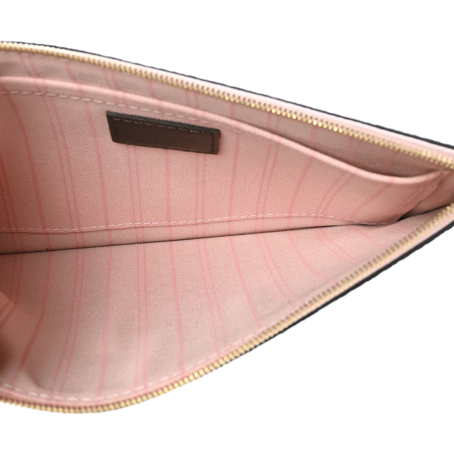 Damier Ebene Neverfull MM GM Pochette Rose Ballerine