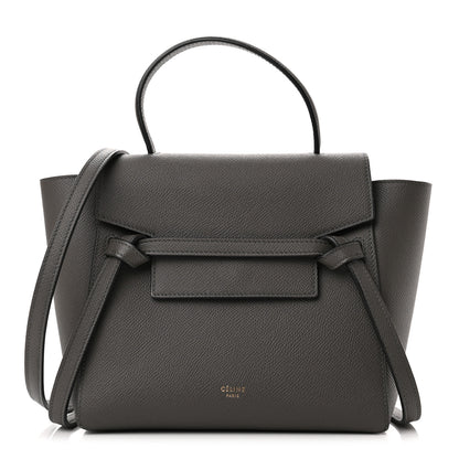 Celine Grained Calfskin Nano Belt Bag Grey 1 of 10