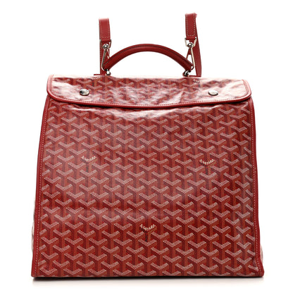 Goyard Goyardine Saint Leger Soft Briefcase Backpack Red 1 of 8
