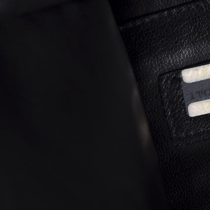 Chanel Calfskin Stitched XL Weekender Black 5 of 10