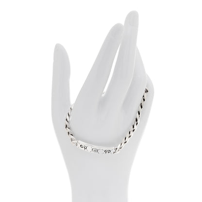Gucci Sterling Silver GucciGhost Hamlet Skull ID Chain Bracelet 2 of 5