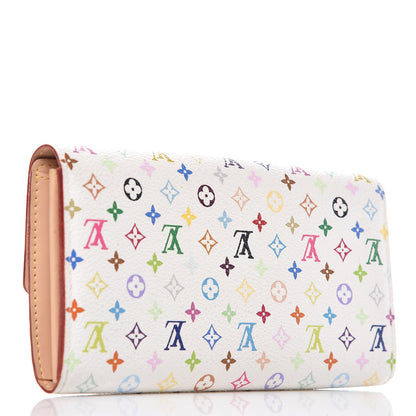 Louis Vuitton Monogram Multicolor Sarah Wallet White 3 of 9