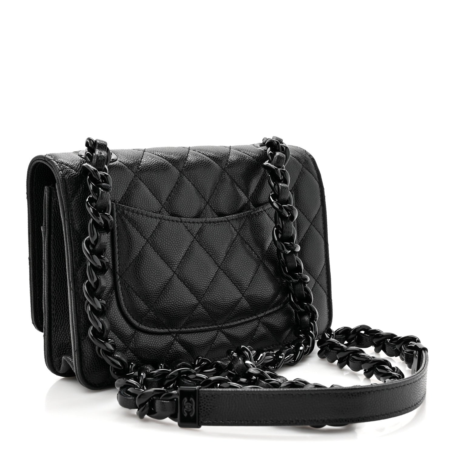 Chanel Caviar Quilted My Everything Wallet On Chain WOC Black 3 of 12