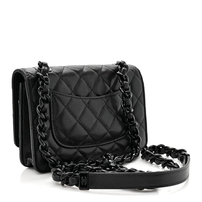 Chanel Caviar Quilted My Everything Wallet On Chain WOC Black 3 of 12