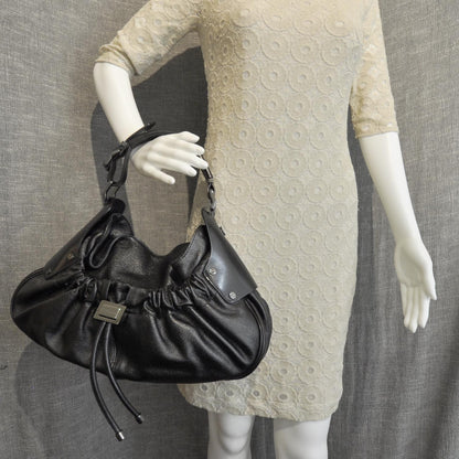 Burberry Prorsum Leather Warrior Hobo Black 2 of 9