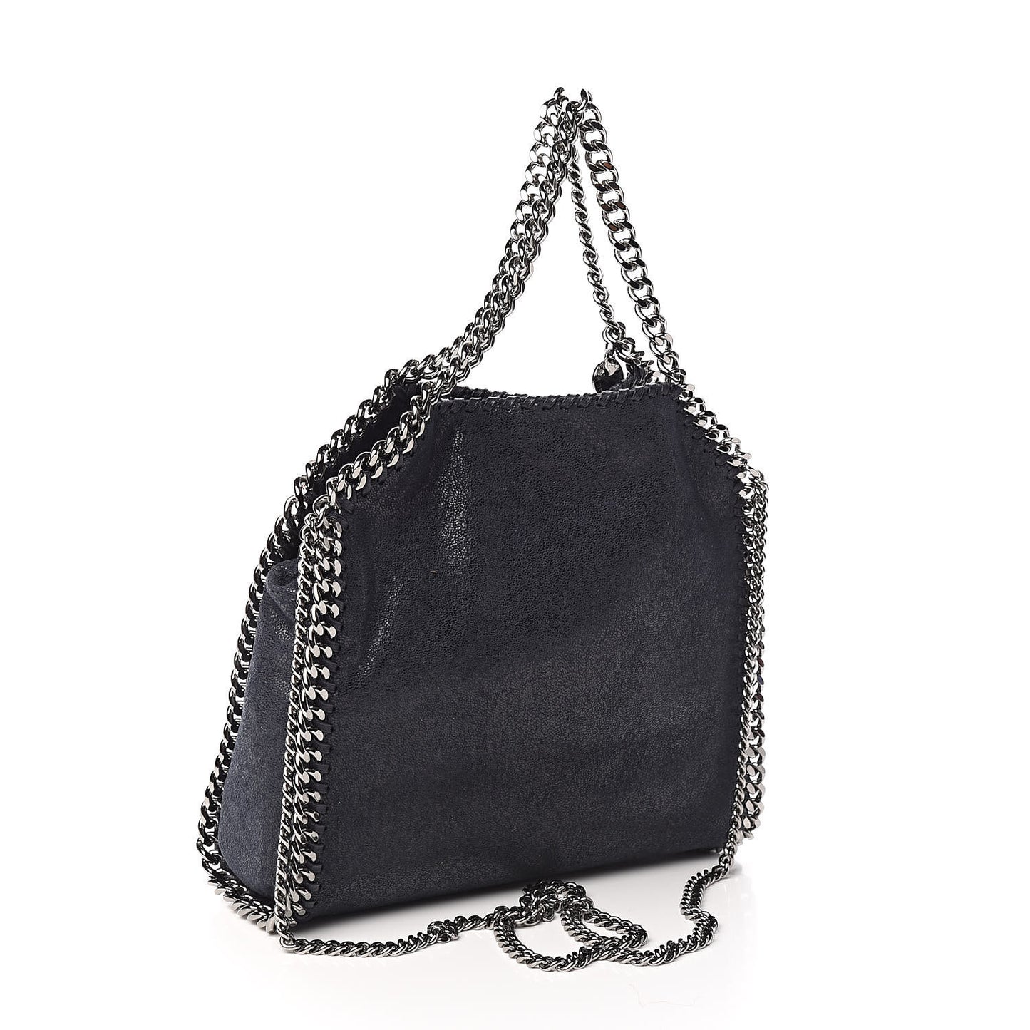 Shaggy Deer Mini Falabella Fold Over Navy