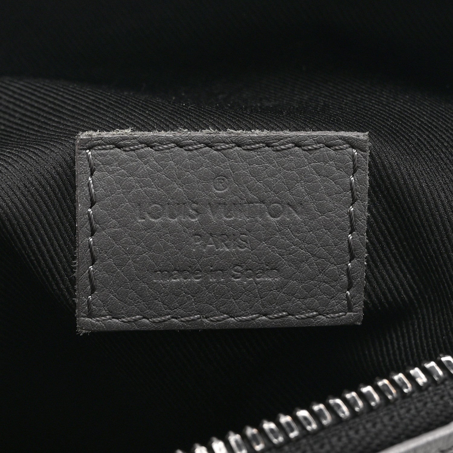 Louis Vuitton Calfskin Monogram Shadow Discovery Bumbag PM Gray 6 of 9