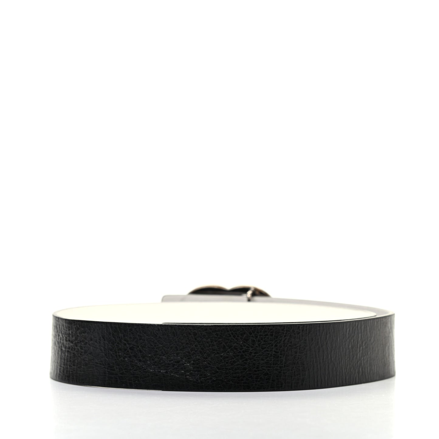 Calfskin CC Reversible Belt 75 White Black